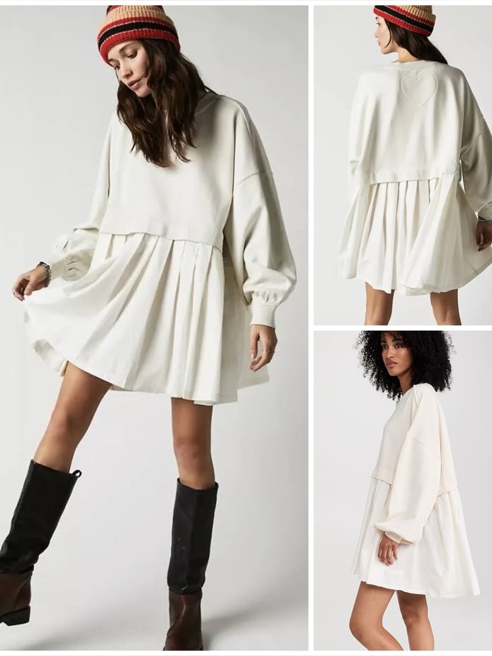 𝓯𝓹 Free People ~ Eleanor Sweatshirt Tunic Dress